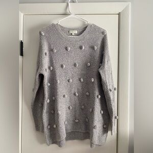 Gray Textured Women's Sweater